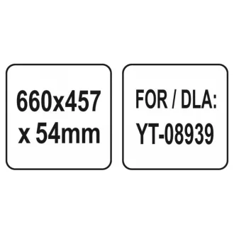   YATO Suprafata de lucru metalica 660 x 457 x 54 mm pentru blat YT-08939