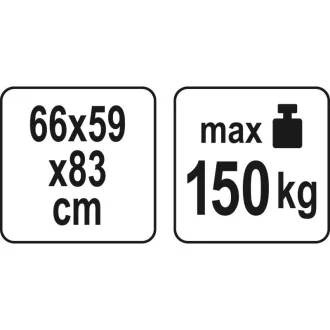 Masa de sudura pliabila YATO 150 kg 660 x 590 x 830 mm