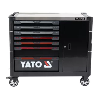 YATO Carucior gol pentru scule cu 7 sertare + 1 dulap