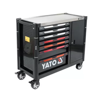 YATO Carucior gol pentru scule cu 7 sertare + 1 dulap