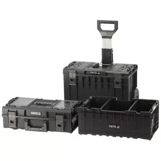   YATO Sistem cutie de scule pe roți 3 părți 585 x 425 x 810 mm