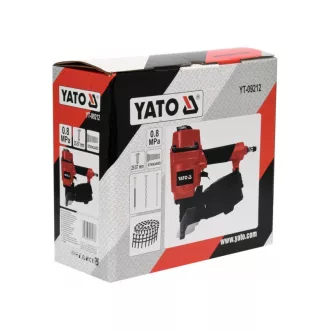 Pistol de cuie pneumatic YATO cu magazie cu tambur 25-57 mm