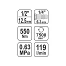 YATO Driver pneumatic cu impact 1/2" 550 Nm