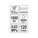 YATO Driver pneumatic cu impact 1/2" 1000 Nm