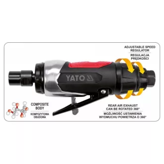 Slefuitor drept pneumatic YATO 1/4"