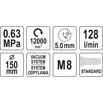 Slefuitor excentric YATO 150 mm