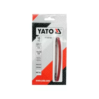 YATO Bandă abrazivă 330 x 10 mm P100 (10 buc)