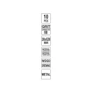 YATO Bandă abrazivă 520 x 20 mm P80 (10 buc)