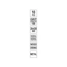 YATO Bandă abrazivă 520 x 20 mm P100 (10 buc)