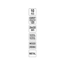 YATO Bandă abrazivă 520 x 20 mm P120 (10 buc)