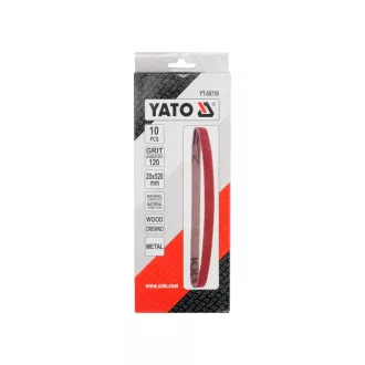 YATO Bandă abrazivă 520 x 20 mm P120 (10 buc)