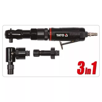   Set pneumatic YATO 3 în 1 (cheie cu clichet, polizor drept, polizor unghiular)
