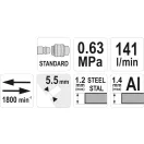 YATO Dispozitiv de tăiat plăci pneumatic
