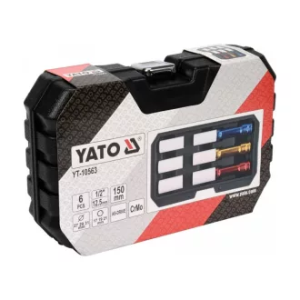   YATO Set prize jante din aliaj 6 piese 1/2" 17/19/21 mm CrMo