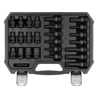 YATO Set de biți pentru impact cu 25 de piese 1/2"