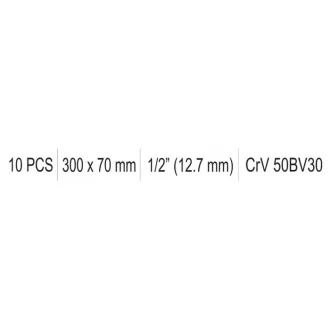 Manivela YATO in forma de L 1/2" 300 x 70 mm