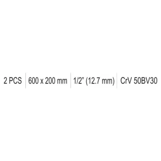 Manivela YATO in forma de L 1/2" 600 x 200 mm