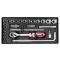 YATO Set chei tubulare 25 piese 1/2" 10-32 mm CrV