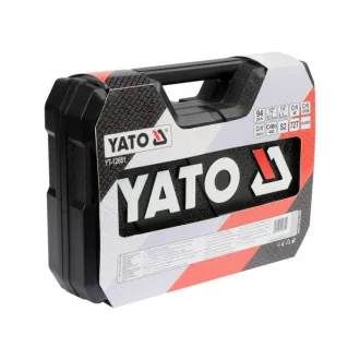 YATO Set chei tubulare 94 piese 1/4", 1/2" CrV