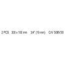 Manivela YATO in forma de L 3/4" 300 x 100 mm CrV
