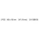 Manivela YATO in forma de L 3/4" 400 x 100 mm CrV