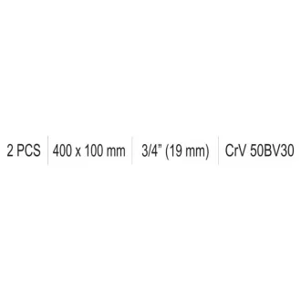 Manivela YATO in forma de L 3/4" 400 x 100 mm CrV
