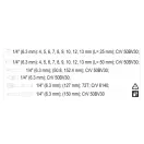 YATO Set chei tubulare 23 piese 1/4" 4-13 mm CrV