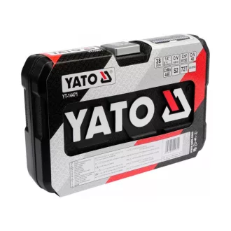 YATO Set chei tubulare 38 piese 1/4" 3,5-14 mm CrV