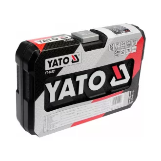 YATO Set chei tubulare 56 piese 1/4" 4-13 mm CrV