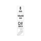 YATO Cheie articulată în T 8 mm / 450 mm CrV