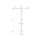Ax YATO 1/4" x 310 mm cu maner pivotant CrV