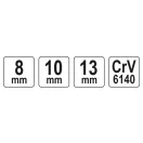 Set chei în T YATO 3 piese 8-13 mm CrV