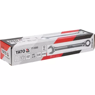 YATO Set chei combinate cu clichet 12 piese