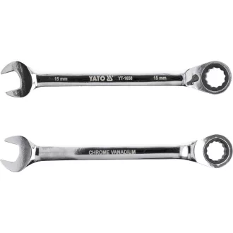 Cheie reversibilă cu clichet YATO 15 mm / 200 mm 72T CrV