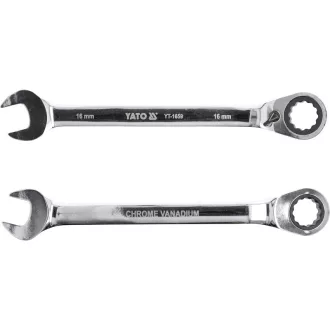 Cheie reversibilă cu clichet YATO 16 mm / 210 mm 72T CrV