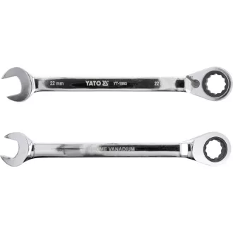 Cheie reversibilă cu clichet YATO 22 mm / 290 mm 72T CrV