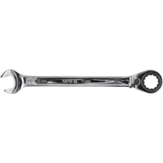 Cheie reversibilă cu clichet YATO 22 mm / 290 mm 72T CrV