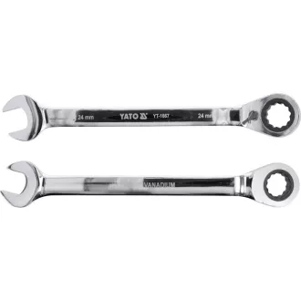 Cheie reversibilă cu clichet YATO 24 mm / 330 mm 72T CrV