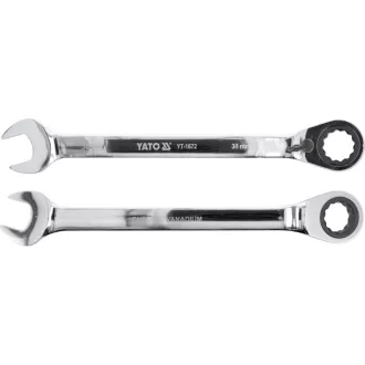 Cheie reversibilă cu clichet YATO 30 mm / 400 mm 72T CrV