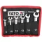 YATO Set de chei combinat cu clichet, 6 piese