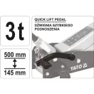 YATO Ridicator hidraulic de crocodil 3,0 t cu pedală de ridicare rapidă