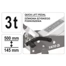 YATO Ridicator hidraulic de crocodil 3,0 t cu pedală de ridicare rapidă