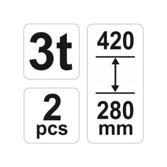 Găleată de susținere YATO 3t (2 buc)