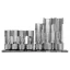 YATO Set chei tubulare deschise 7 piese 3/8", 1/2" CrV