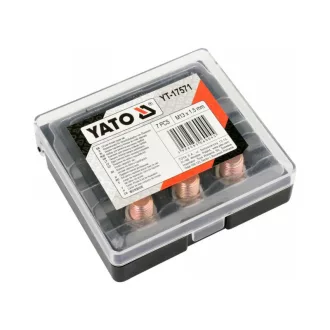  YATO Kit de reparare filet șurub de scurgere a uleiului 7 piese M13x1,5 mm