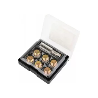   YATO Kit de reparare filet șurub de scurgere a uleiului 7 piese M17x1,5 mm