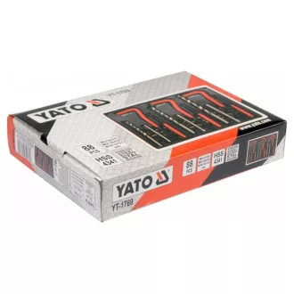 YATO Set de reparat filetaj, 88 piese, M6-M8-M10