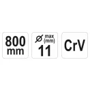 YATO Freza de armare pentru beton 800 mm CrV max 11 mm