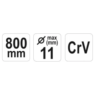 YATO Freza de armare pentru beton 800 mm CrV max 11 mm