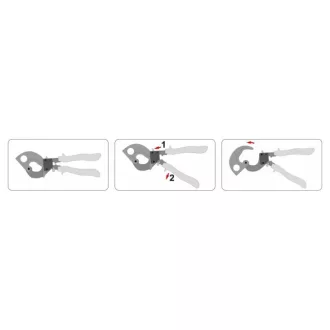   YATO Clește cu trăgător pentru tăierea cablurilor 240 mm d=17,5 mm
